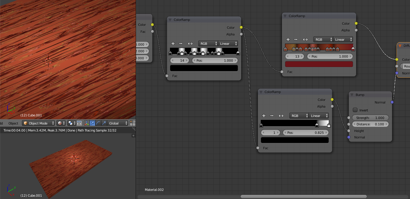 blender procedural wood texture step 6 adding depth